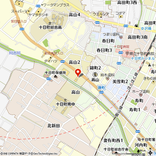 ブリヂストンタイヤセンター関東株式会社　十日町ビーエス店付近の地図